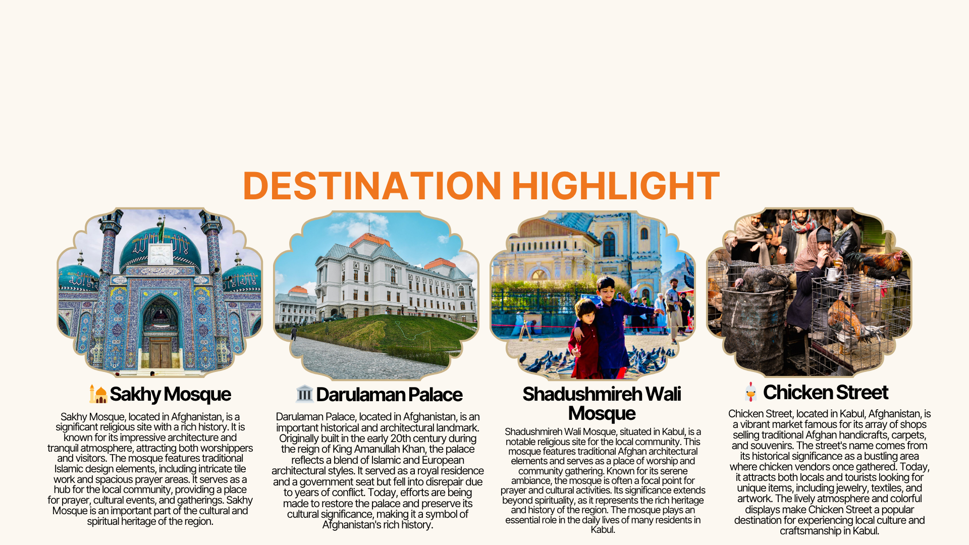 This is a 3 day tour to KABUL-